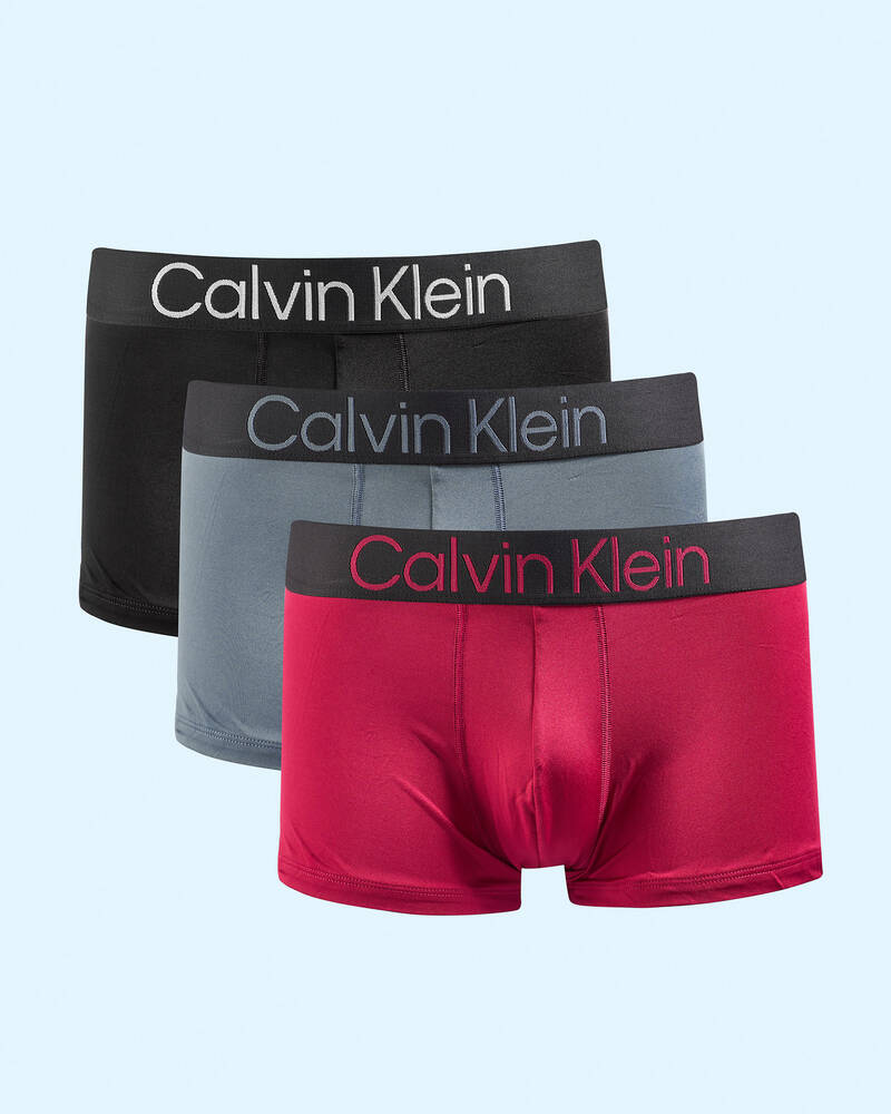 Calvin Klein Bold Logo Low Rise Trunk 3 Pack for Mens