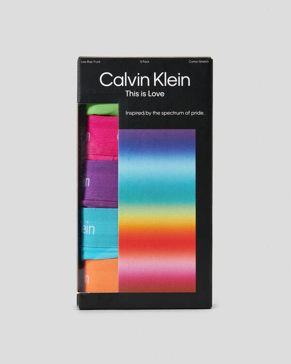 Calvin Klein Cotton Stretch Low Rise Trunk Pride 5 Pack for Mens