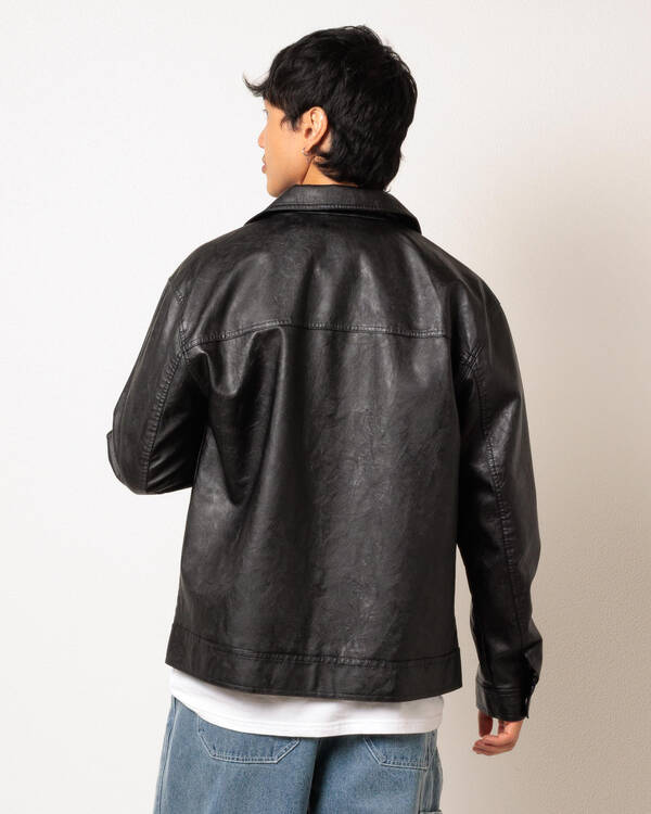Lucid Regalia Faux Leather Jacket for Mens