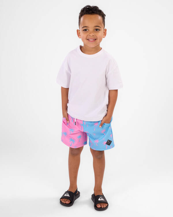 Toddlers' Palm Parade Elastic Waist Shorts