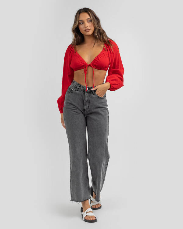 Ava And Ever Indigo Top for Womens
