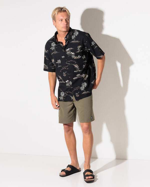 Quiksilver Ocean Woven Short Sleeve Shirt for Mens