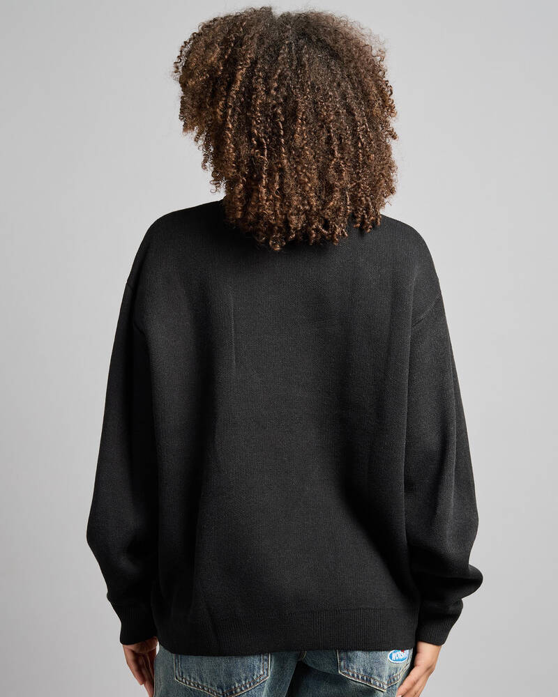 Worship Supplies Cherub Box Fit Crew Knit Sweater for Womens