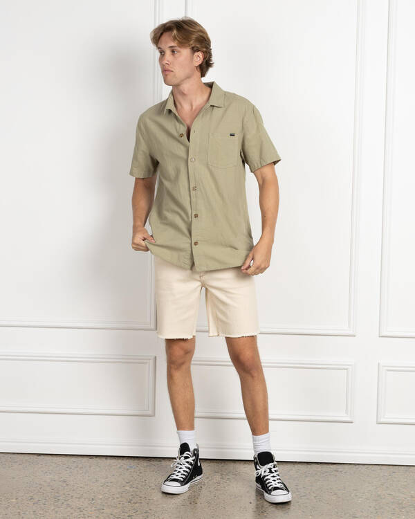 Rhythm Flag Short Sleeve Shirt for Mens