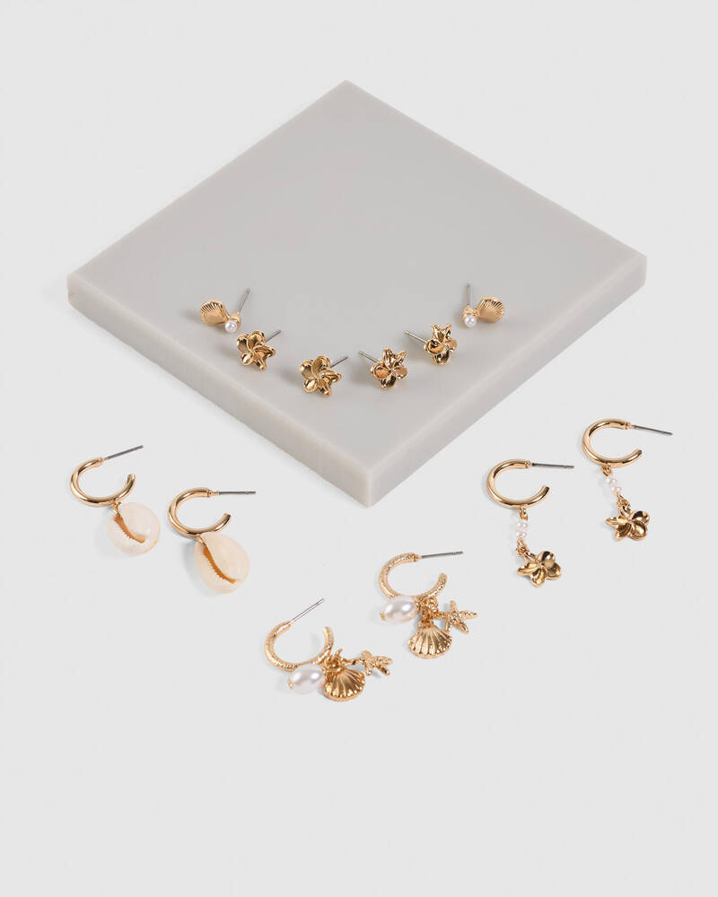 Karyn In LA Kaia Frangipani Earring Pack for Womens