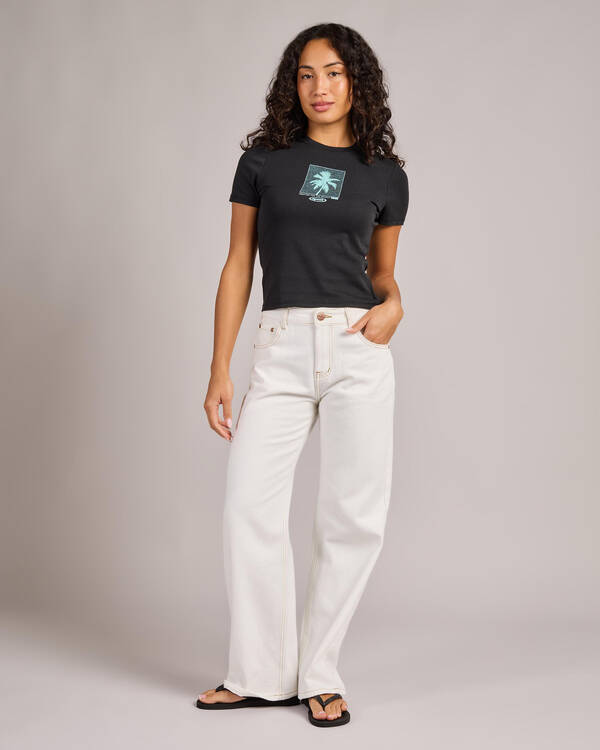 Rip Curl Neon Palm Fitted T-Shirt for Womens