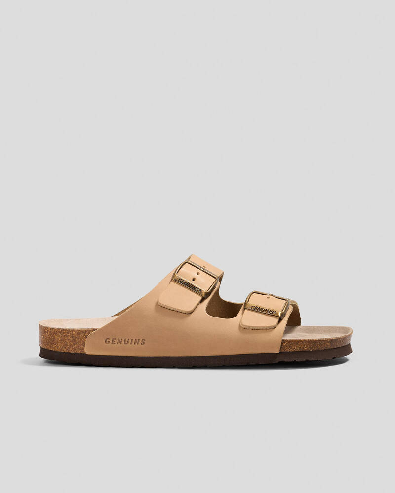 GENUINS Hawaii Oiled Leather Sandals for Mens