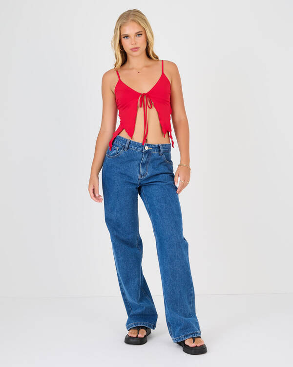 Luvalot Kiana Tie Up Cami Top for Womens