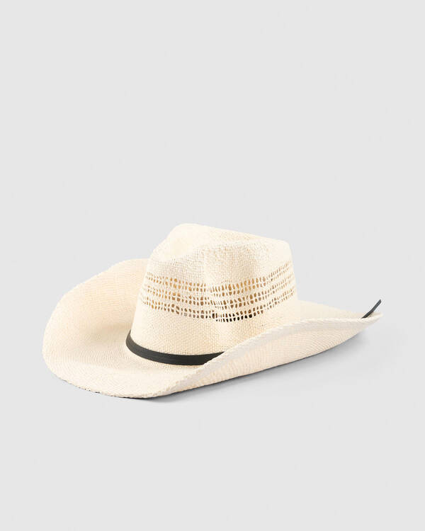 Rusty Rowdy Cowboy Straw Hat for Womens