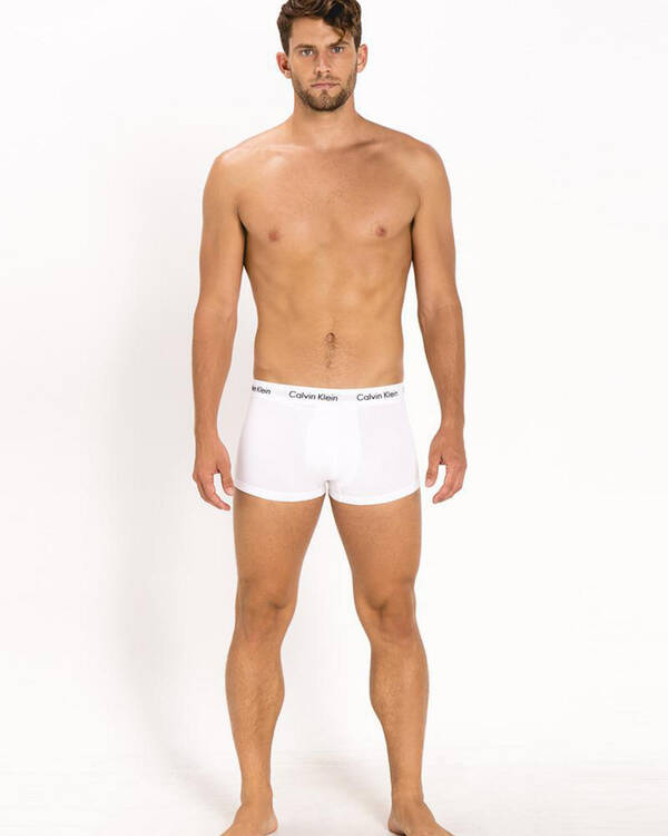 Calvin Klein Cotton Stretch Low Rise Trunks 3 Pack for Mens