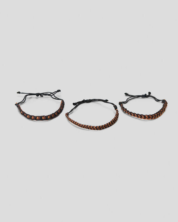 Classics 77 3 Plaited Cord Combo Bracelet Pack for Mens