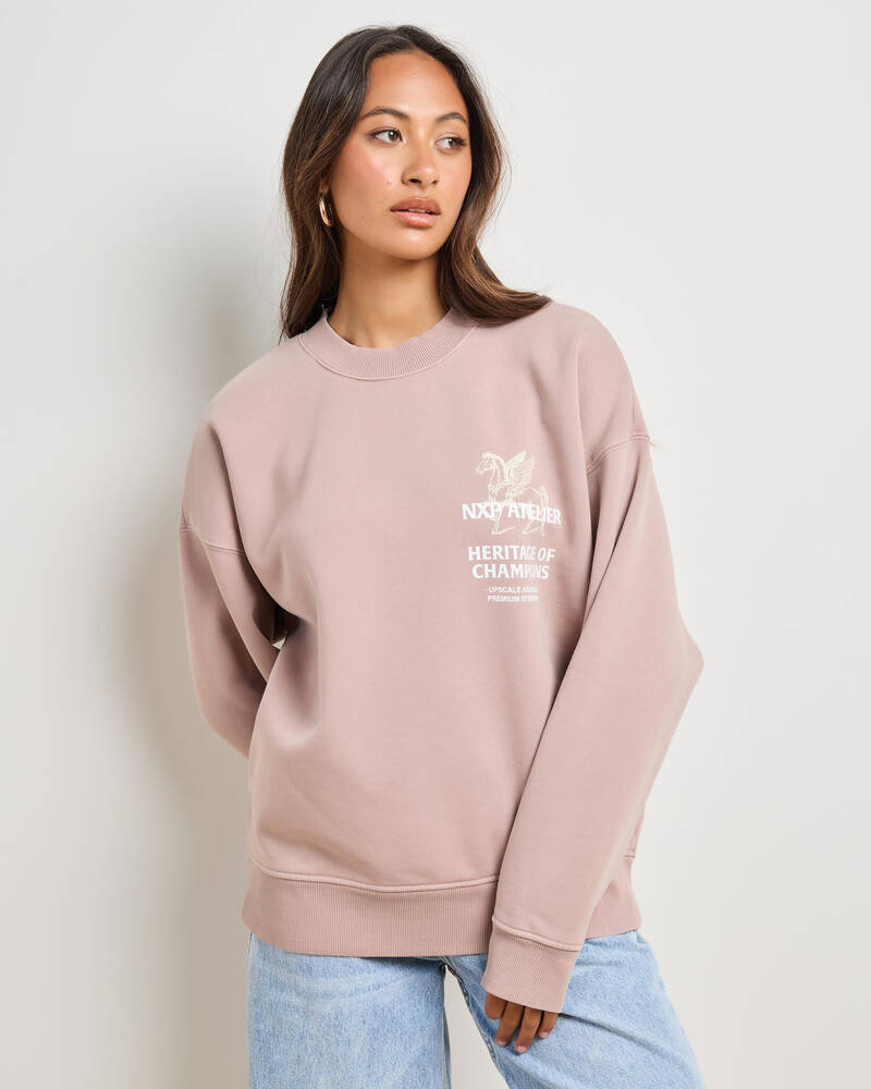 Nena & Pasadena Women's Heritage Box Fit Sweatshirt for Womens