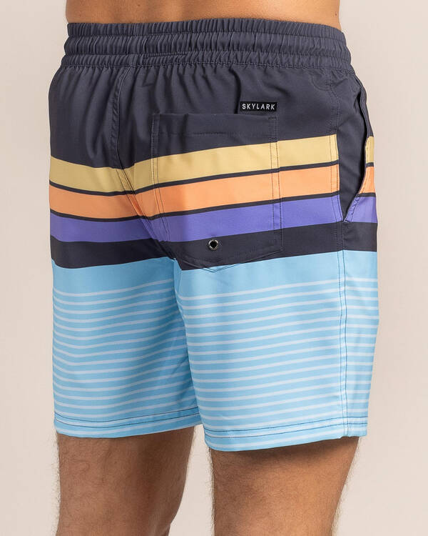 Skylark Solarcrest Elastic Waist Board Shorts for Mens