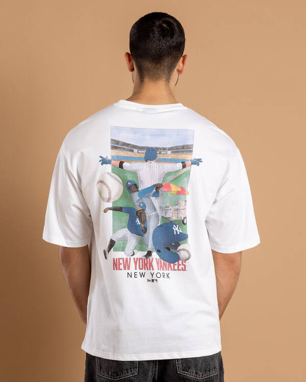 New Era MLB New York Yankees Batterman Oversized T-Shirt for Mens