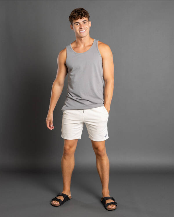 Skylark Texture Elastic Waist Shorts for Mens