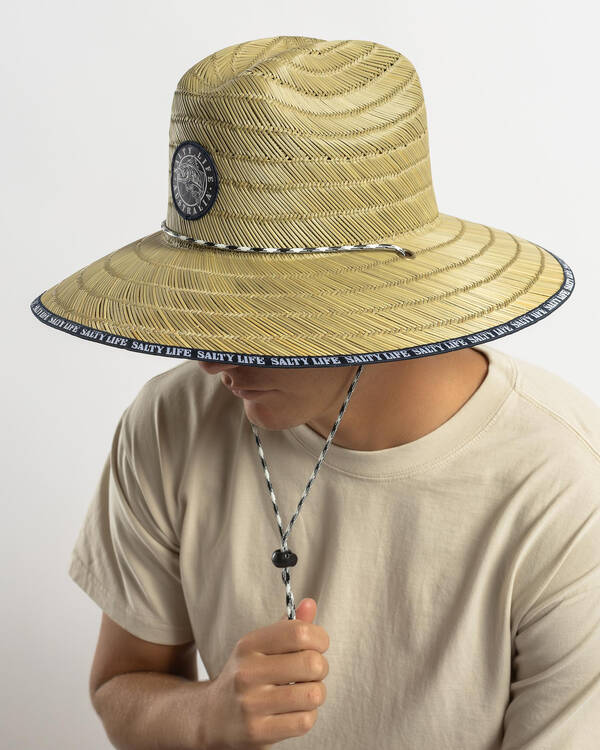 Salty Life Deep Straw Hat for Mens