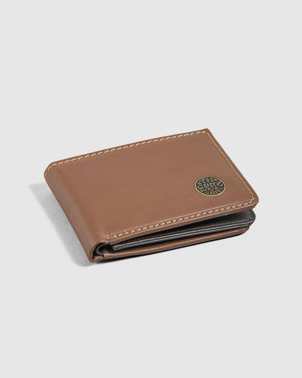 Rip Curl Wetsuit Logo RFID All Day Leather Wallet for Mens