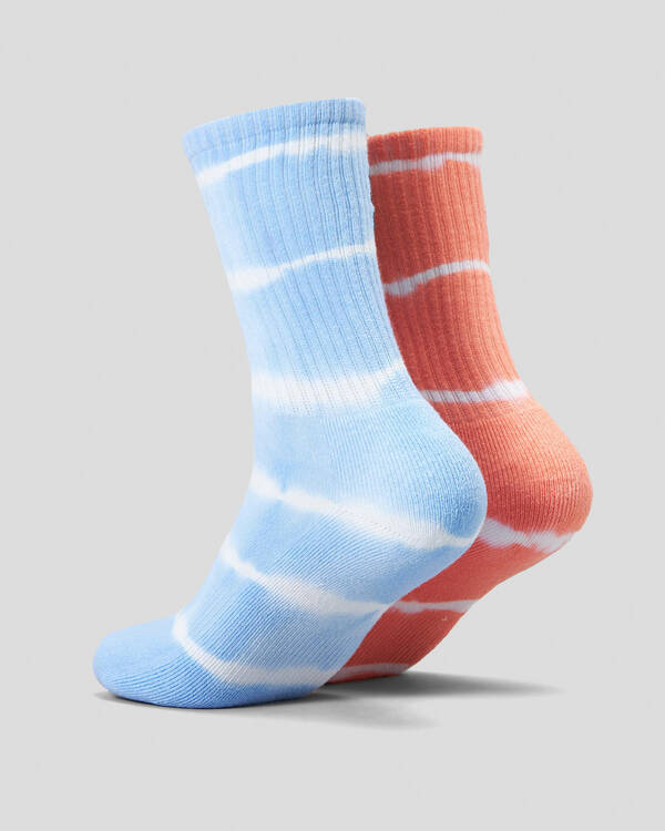 Santa Cruz Girl's Tie Dot Crew Sock Pack for Womens