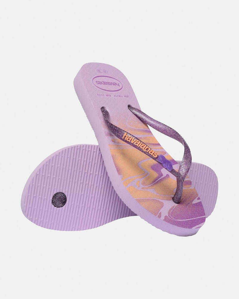 Havaianas Kids' Slim Glitter Thongs for Womens