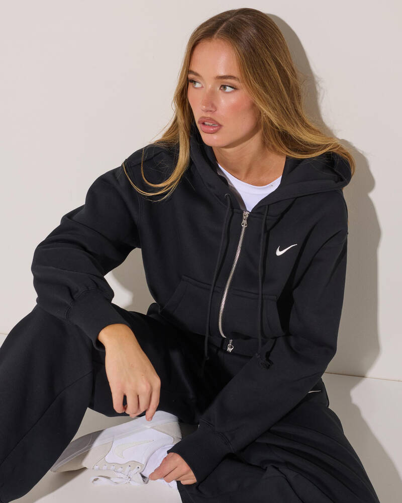 Nike Phoenix Cropped Zip Hoodie for Womens