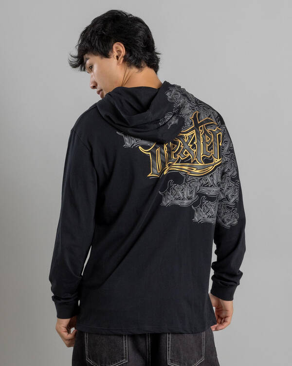 Dexter Altered Hooded Long Sleeve T-Shirt for Mens
