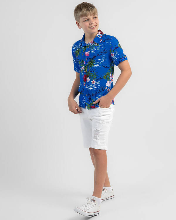 Lucid Boys' Arcade Short Sleeve Shirt for Mens