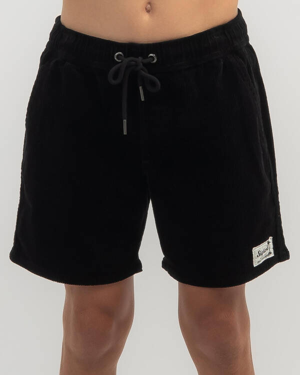 Skylark Boys' Cords Elastic Waist Shorts for Mens