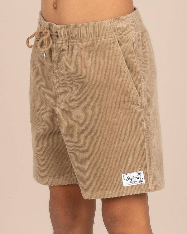 Skylark Boys' Texture Elastic Waist Shorts for Mens