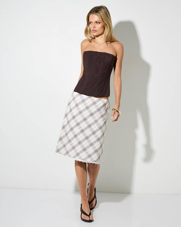 Ava And Ever Olive Midi Skirt for Womens