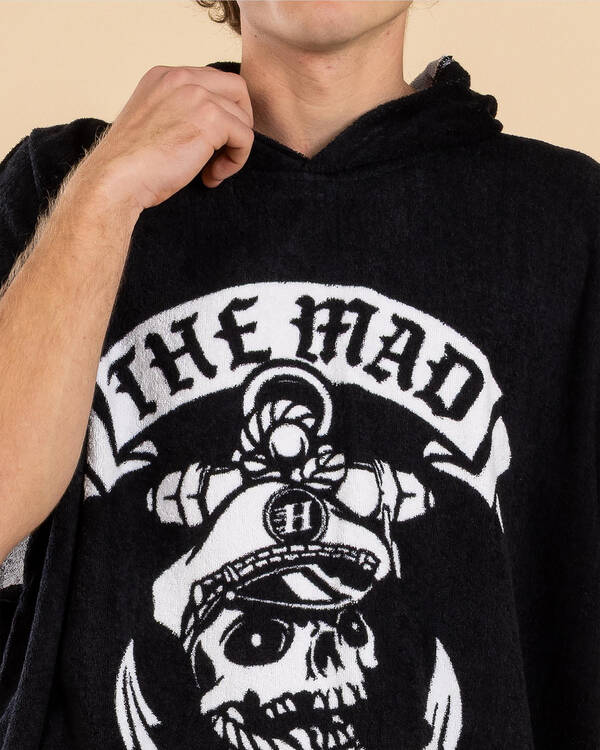 The Mad Hueys Sailor Anchor Hooded Towel for Mens