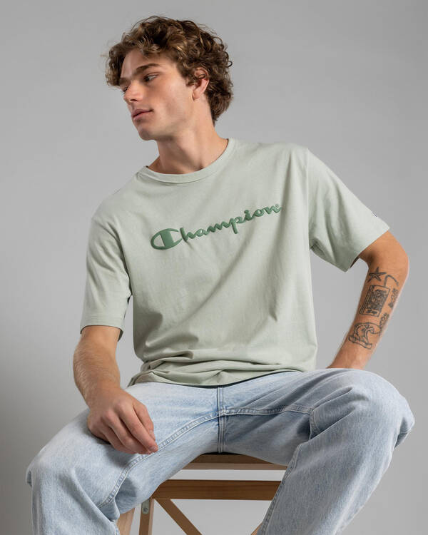 Champion Champion Puff Script T-Shirt for Mens