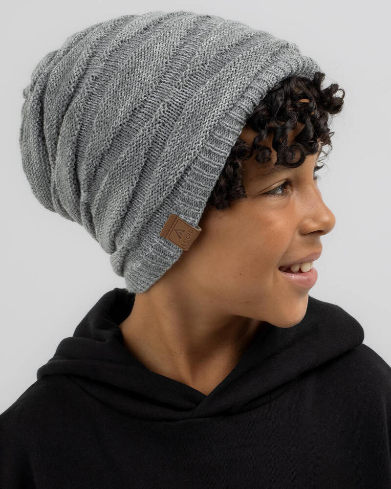 Lucid Boys' Rile Slouch Beanie for Mens