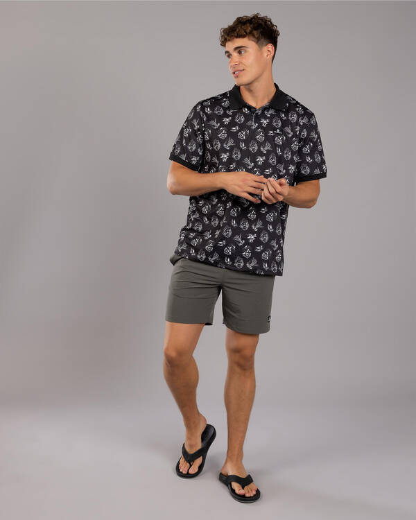 The Mad Hueys Sailor Anchor Party Polo Shirt for Mens