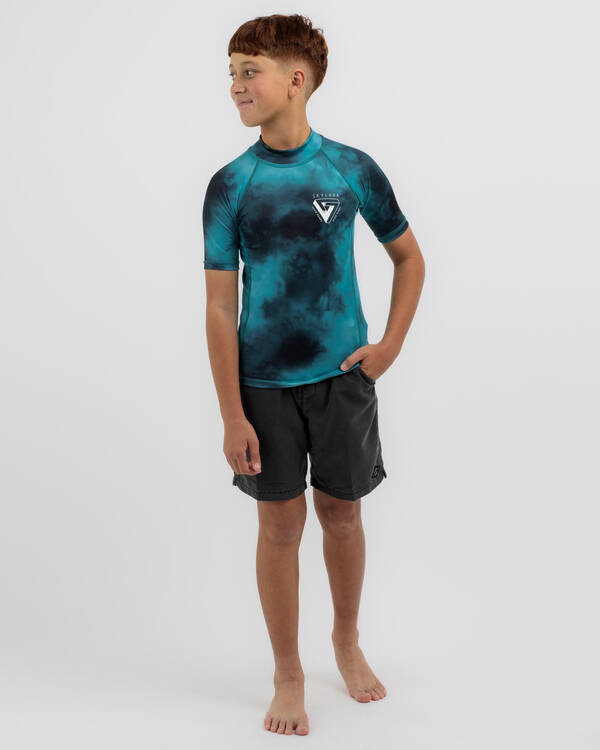 Skylark Boys' Emerged Short Sleeve Rash Vest for Mens