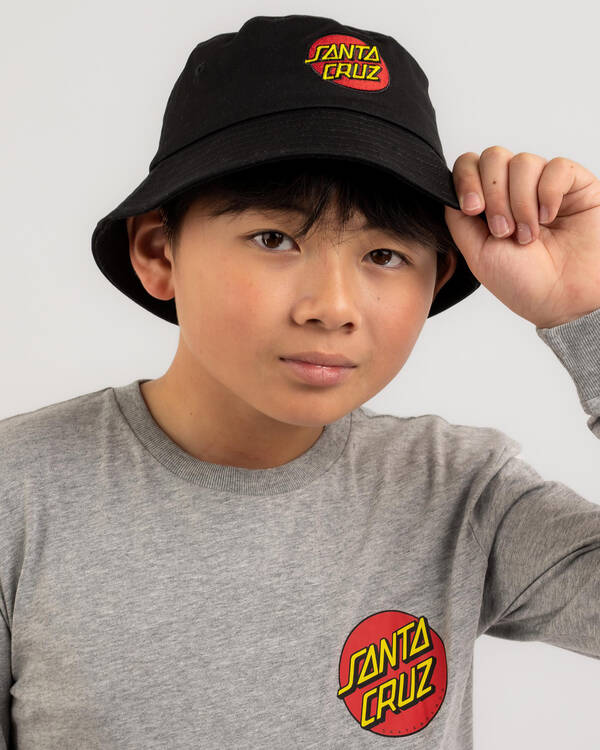 Santa Cruz Boys' Classic Dot Patch Bucket Hat for Mens