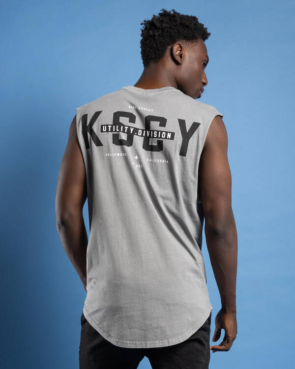 Kiss Chacey Divided Dual Curved Muscle Tank for Mens