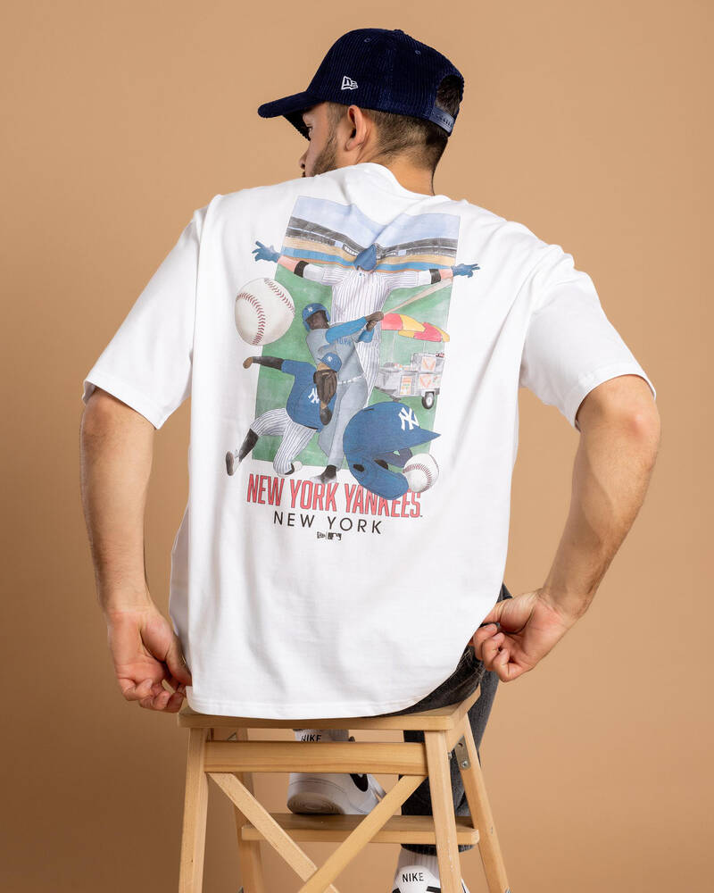 New Era MLB New York Yankees Batterman Oversized T-Shirt for Mens