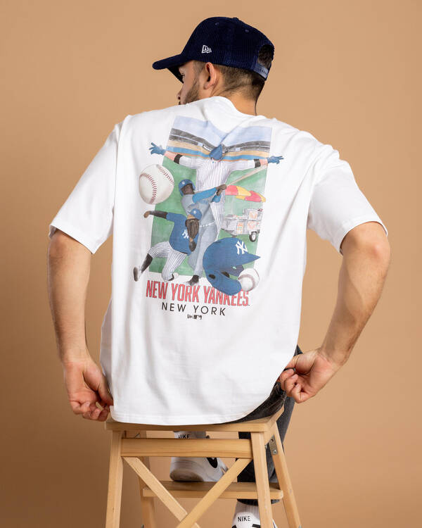 New Era MLB New York Yankees Batterman Oversized T-Shirt for Mens