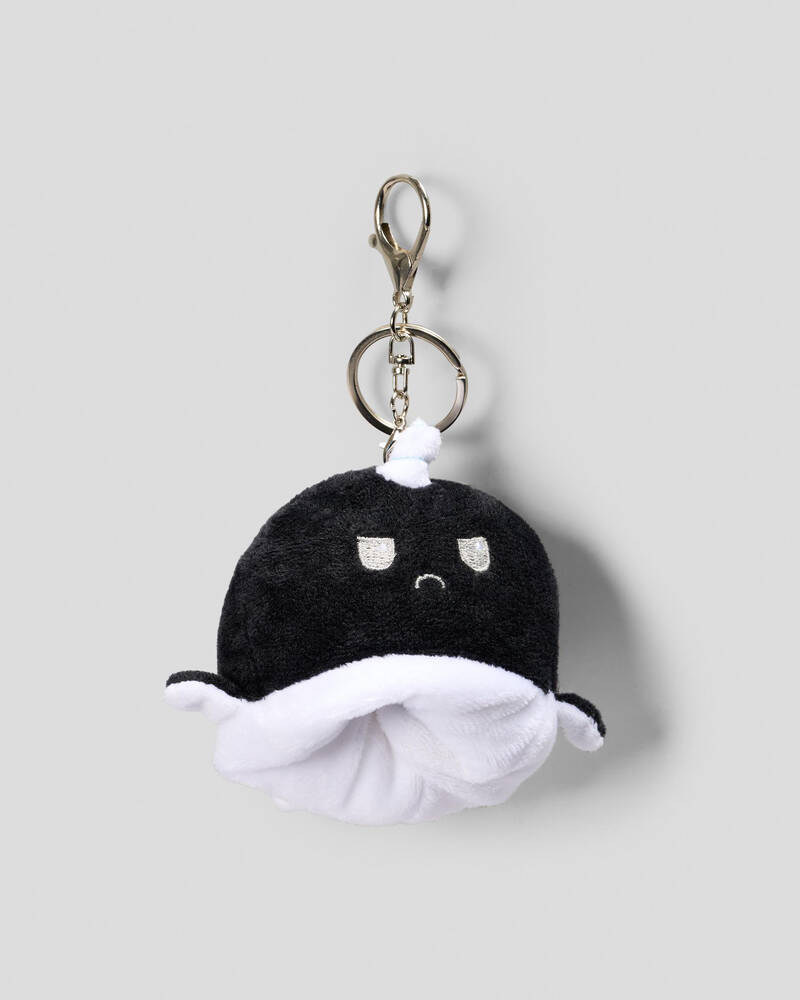 Karyn In LA Reversible Plush Narwhal Large Bag Charm for Womens