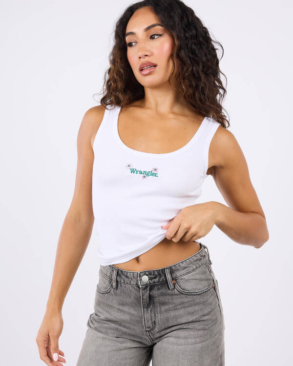 Wrangler Daisies My Mates Tank Top for Womens