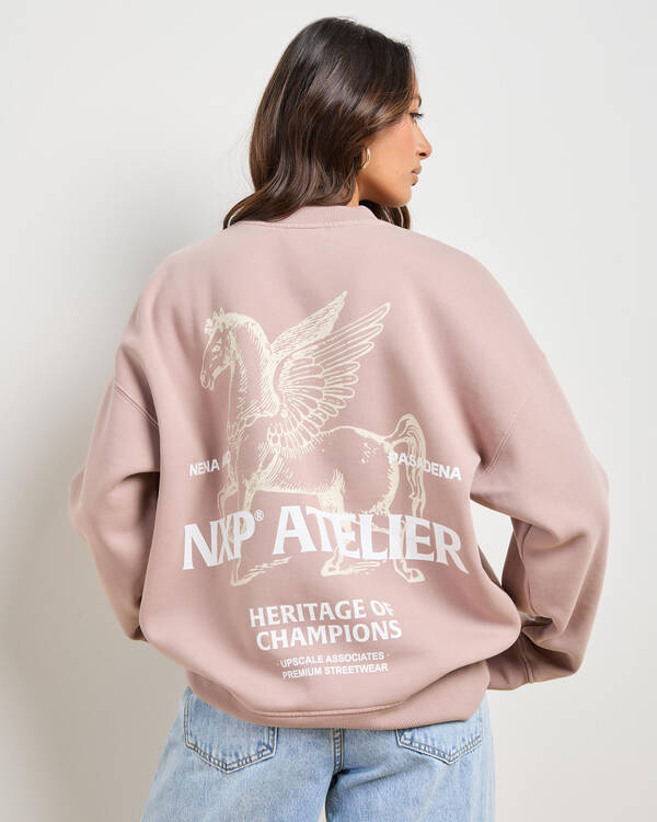 Nena & Pasadena Women's Heritage Box Fit Sweatshirt for Womens