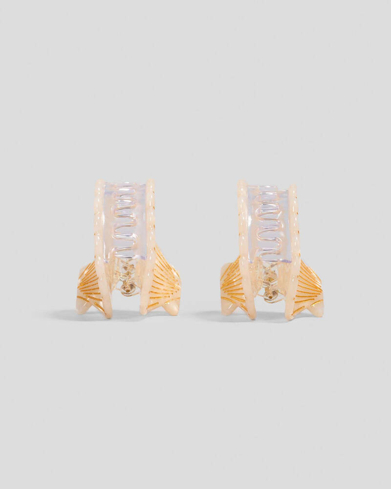 Karyn In LA Geena Shell Hair Claw Clip Pack for Womens