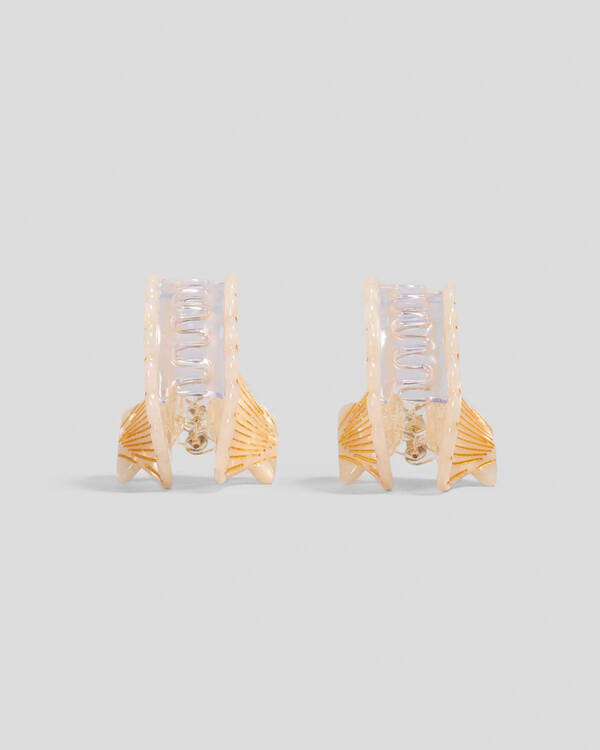 Karyn In LA Geena Shell Hair Claw Clip Pack for Womens