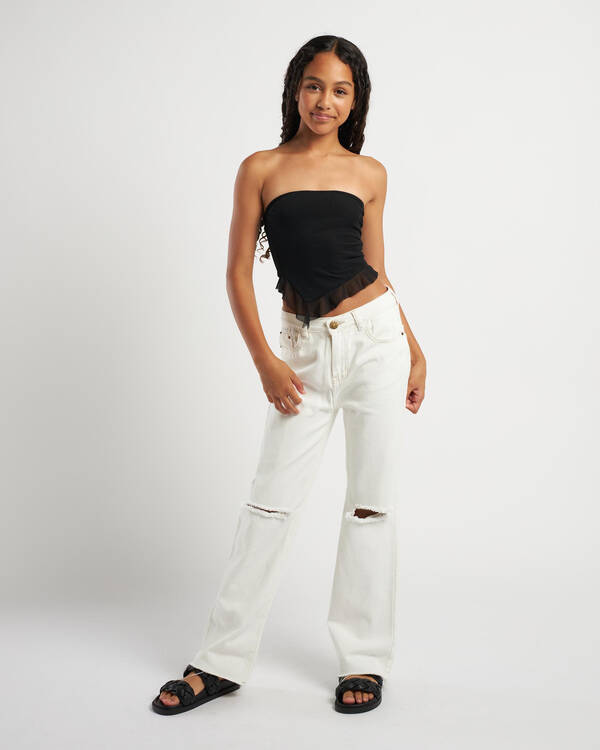 Ava And Ever Girls' Troy Mesh Tube Top for Womens