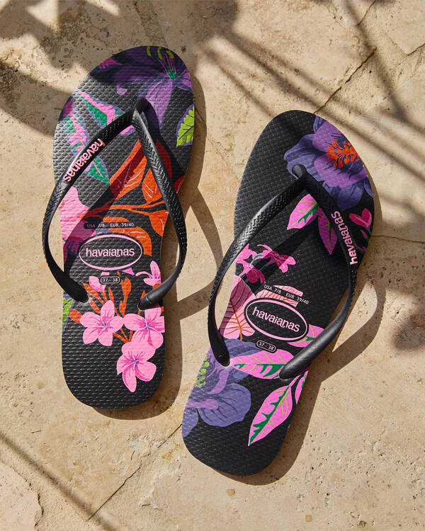 Havaianas Slim Floral Colours Thongs for Womens