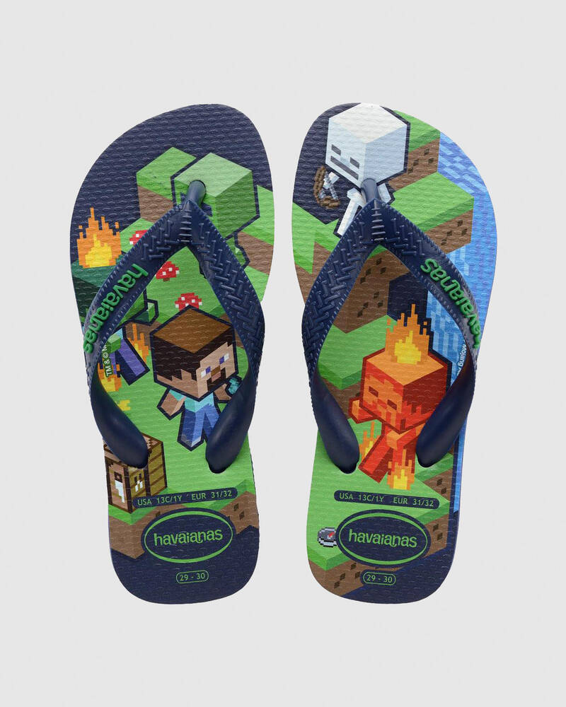 Havaianas Kids' Top Minecraft Thongs for Mens