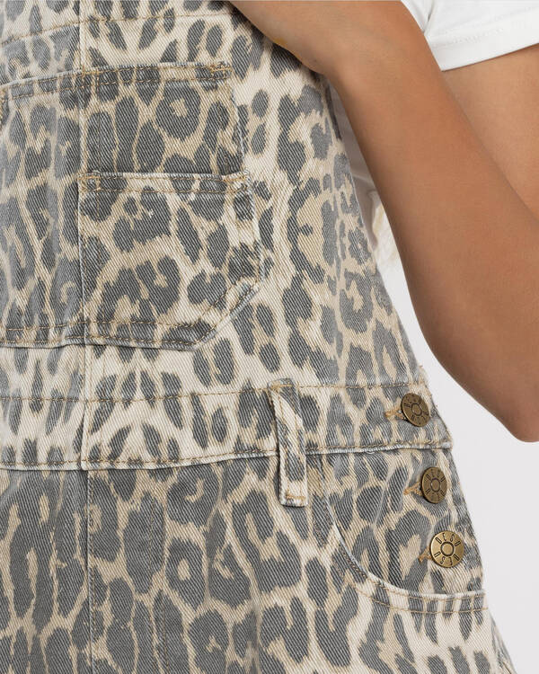 DESU Girls' Kitty Short Overalls for Womens