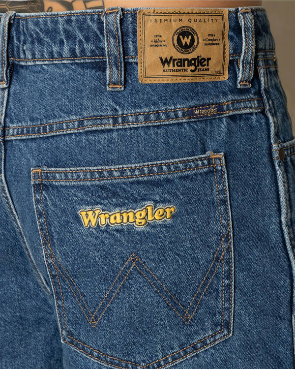 Wrangler Steezy Baggy Denim Shorts for Mens