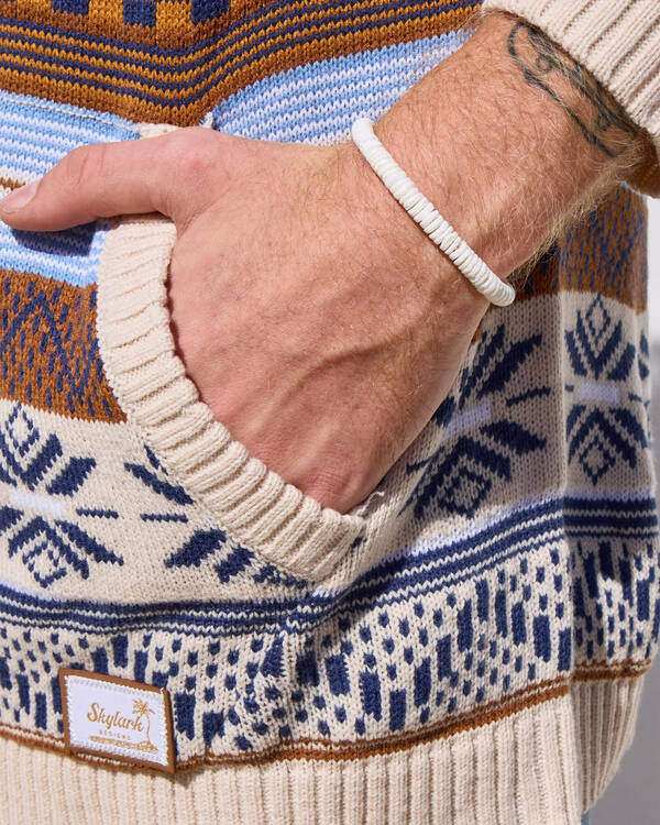 Classics 77 White Shell Bracelet for Mens