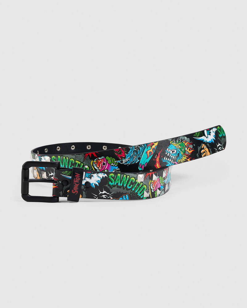 Sanction Boys' Monstrous Studded PU Belt for Mens